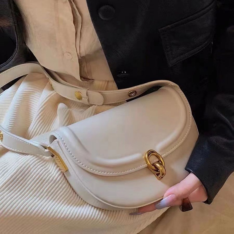 Túi yên ngựa PU túi nách một vai chéo túi Xách Cỡ Nhỏ Thời trang phụ nữ