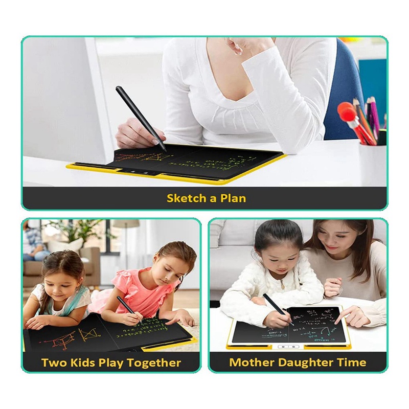 Bảng Viết LCD Lớn 16 Inch Với 2 Phím Rời Và Màn Hình (Dành Cho Địa Phương)