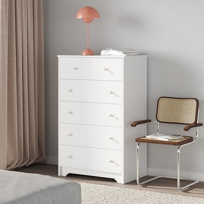 OLYMPIA, Tủ đựng đồ tân cổ điển 5 tầng 6 ngăn kéo DRA_109, 79x49x124cm, tủ gỗ Scandi Home