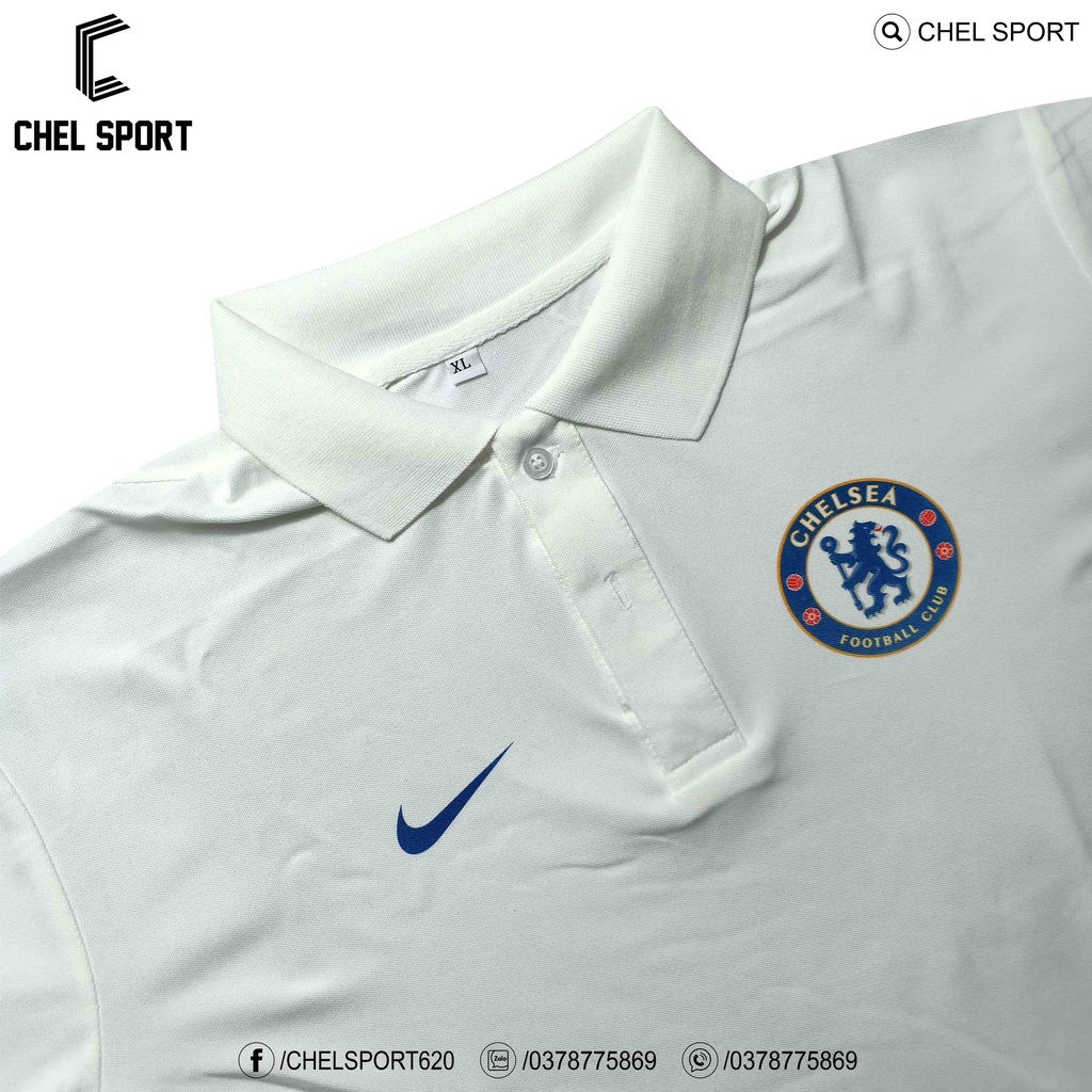 Áo polo logo thêu Chelsea