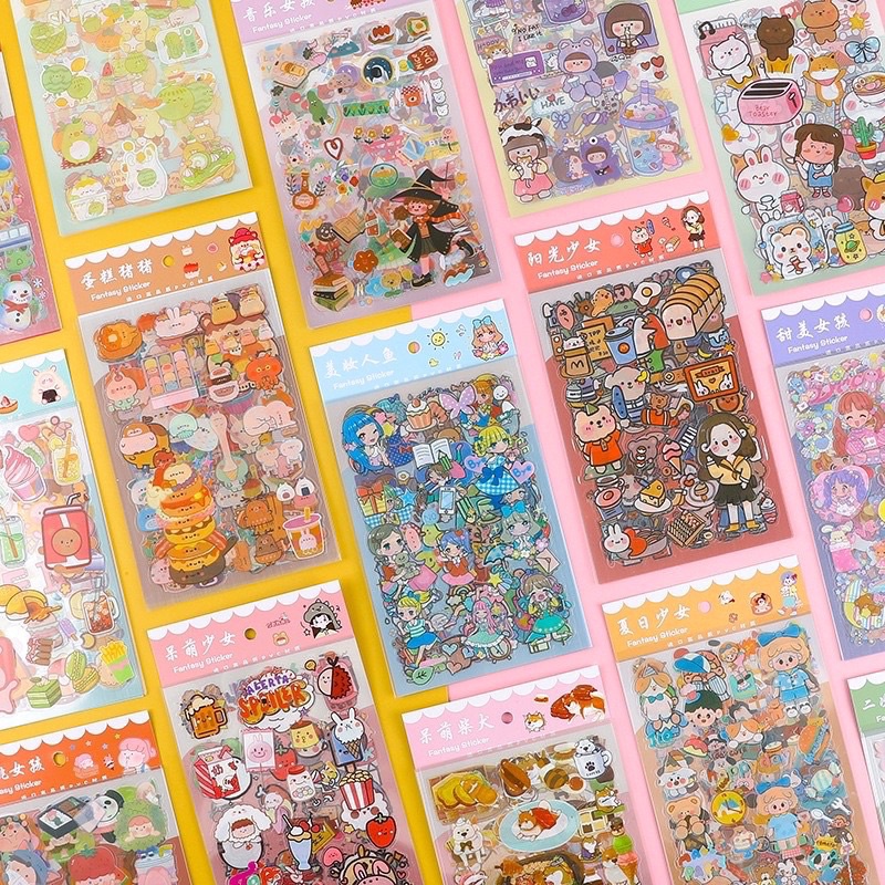 set 6 tấm sticker dễ thương