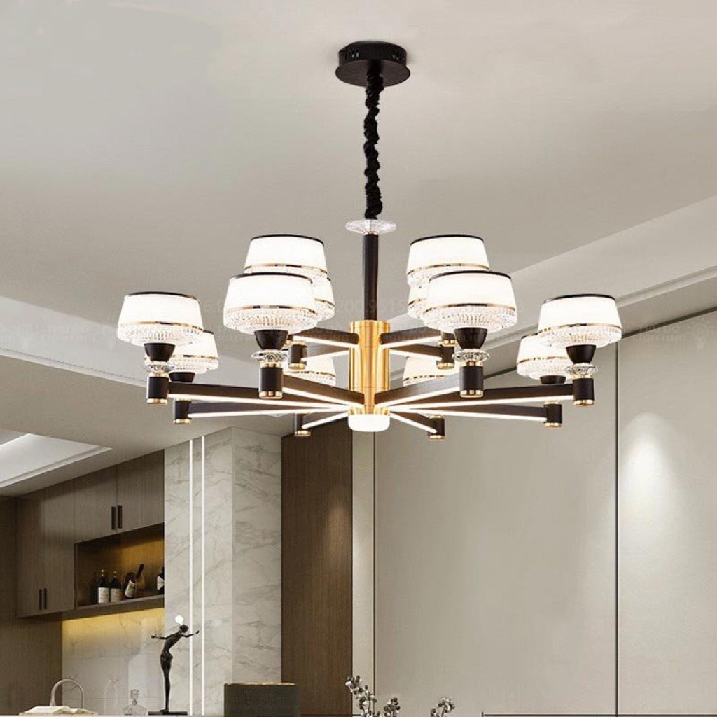 ĐÈN CHÙM HIỆN ĐẠI BẮC ÂU LED 3 CHẾ ĐỘ SÁNG