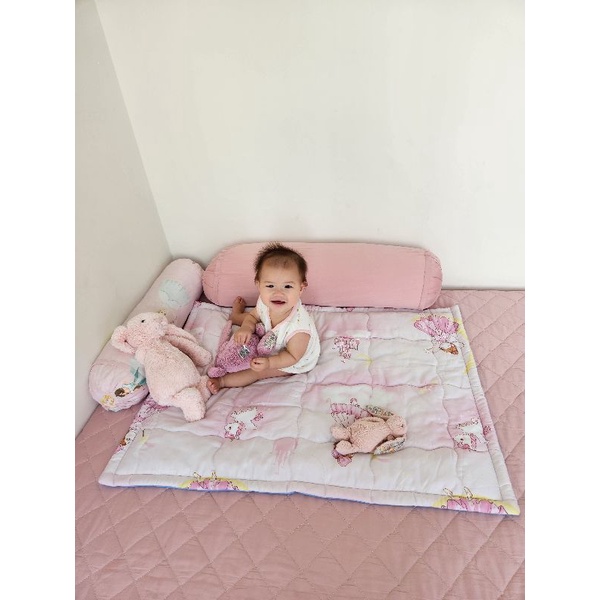 Nệm chống thấm Tencel cao cấp 100% thiên nhiên dành cho bé sơ sinh và bé nhỏ nằm ngủ, mang đi học