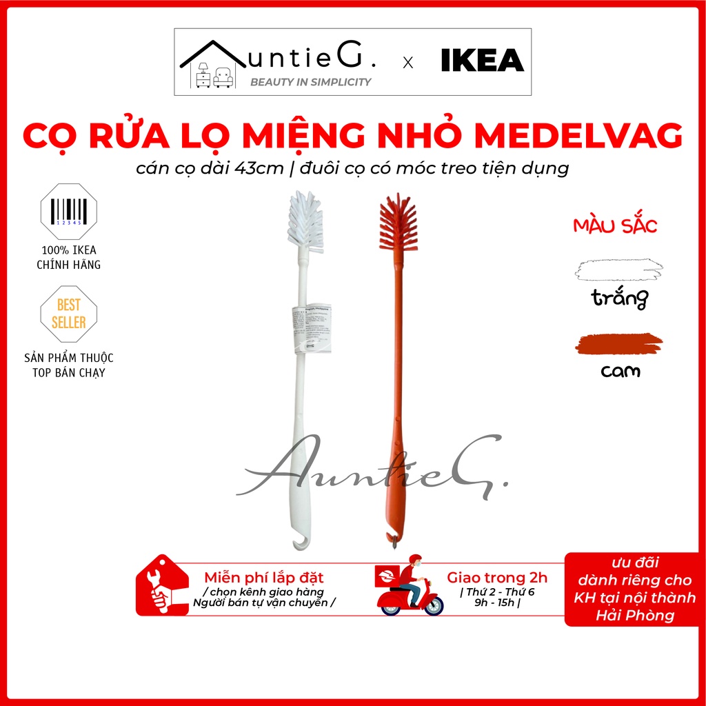 Cọ rửa chai bình miệng nhỏ chính hãng IKEA Medelvag