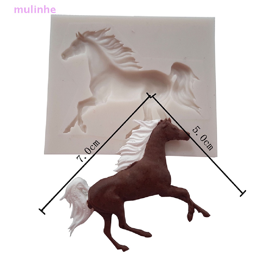 Khuôn Silicon Làm Bánh / Kẹo / Xà Phòng Hình Ngựa Một Sừng Dễ Thương