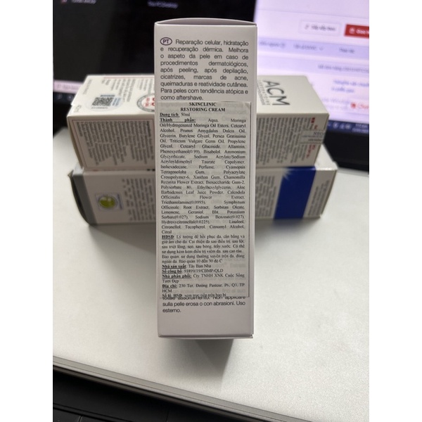 Kem dưỡng ẩm, tái sinh da mới SkinClinic Post Peeling Restoring Cream 50 ml - Dr.Lâm Vũ Yến