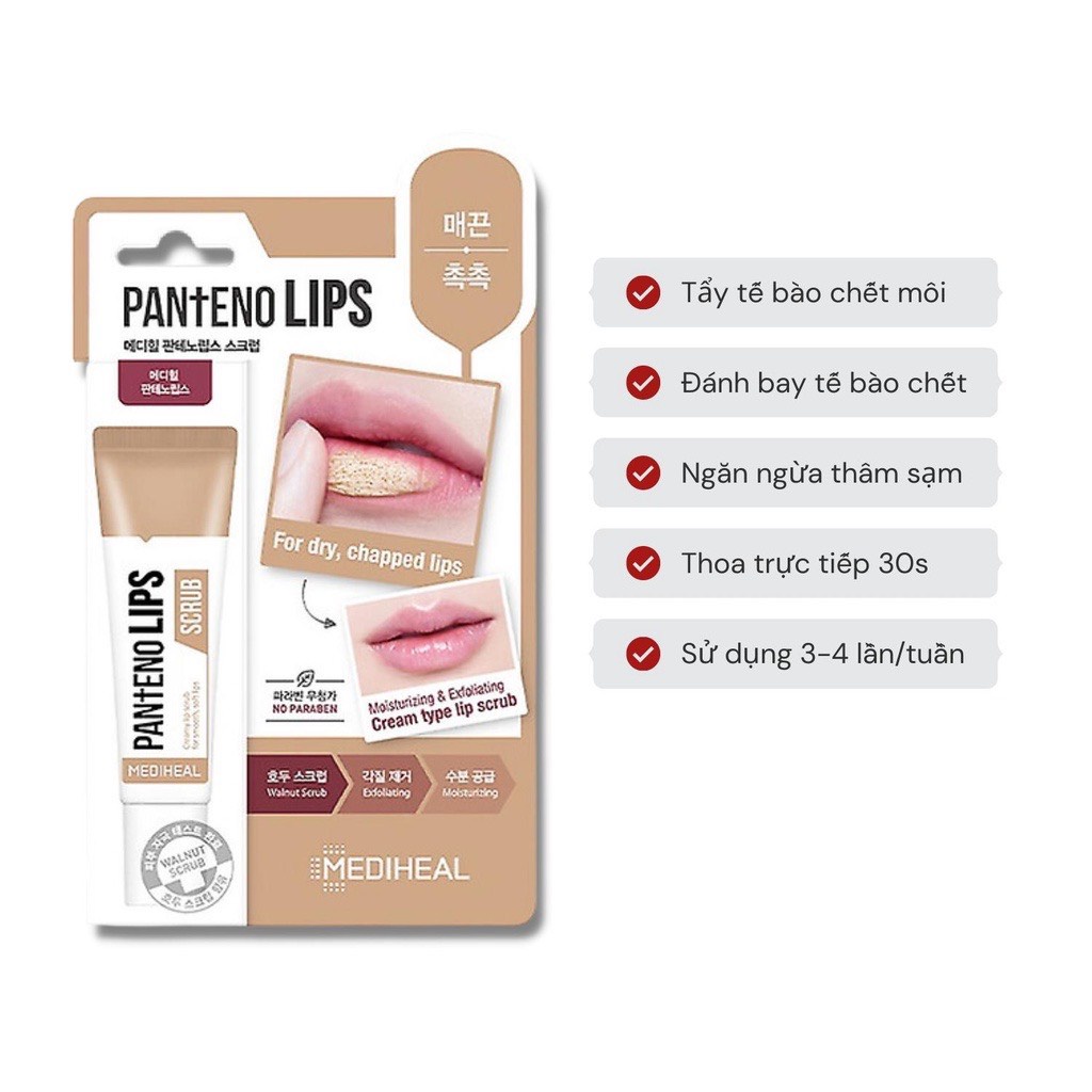 Son dưỡng môi Mediheal 10ml Cấp nước C Môi nứt Sáp dưỡng môi Môi sẫm màu Môi nứt Sáp dưỡng môi