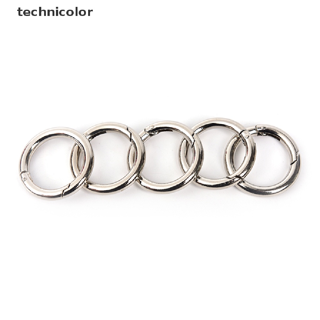 Technicolor Set 5 Móc Khóa Tròn Bằng Kim Loại 35mm TYG