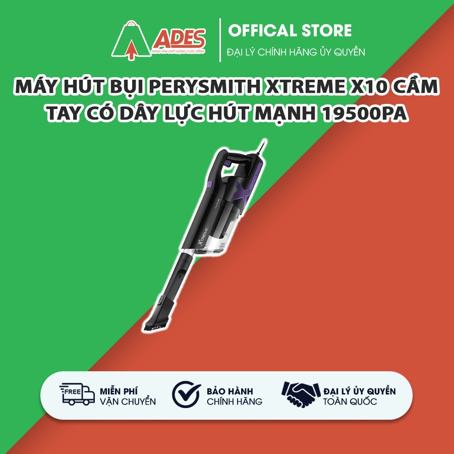 ✔️ Máy hút bụi PerySmith XTREME X10 cầm tay ✔️ Có dây lực hút mạnh 19500PA ✔️ BẢO HÀNH 24 THÁNG