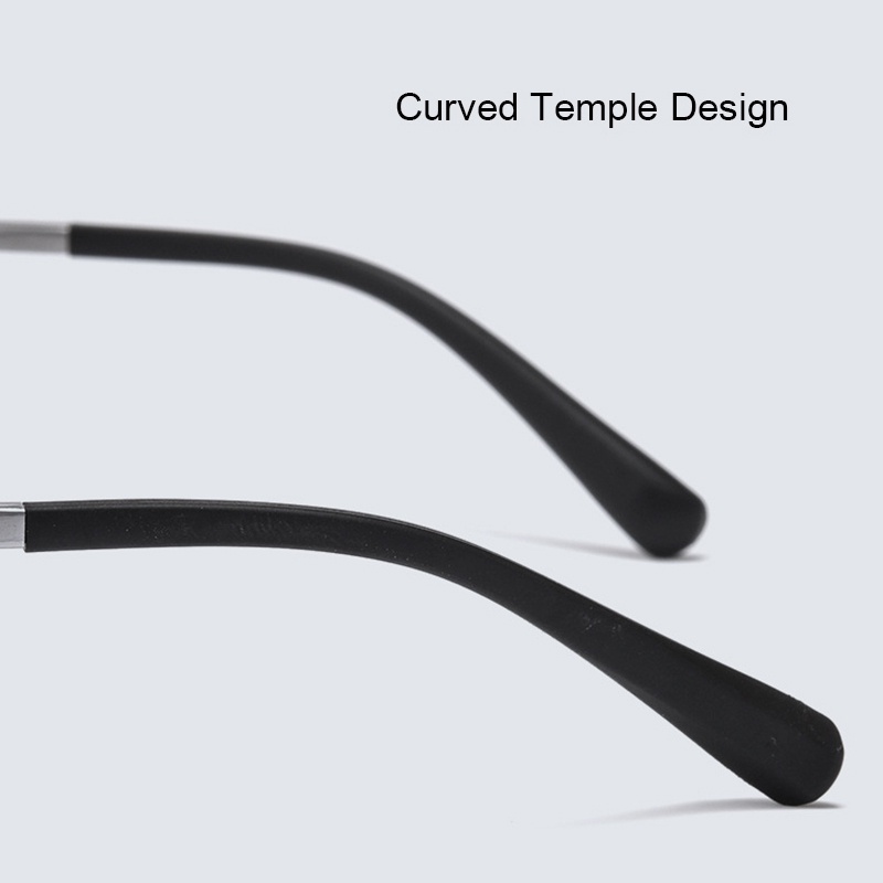 Mắt Kính Gọng Vuông Bằng Titan Siêu Nhẹ Phong Cách Retro Cho Nam