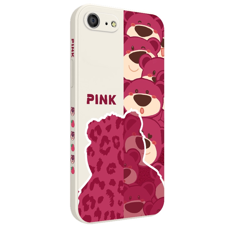 Ốp Điện Thoại Silicon Dẻo In Hình Gấu Dâu Tây Cho IPhone 8 7 6 6S Plus SE 2020