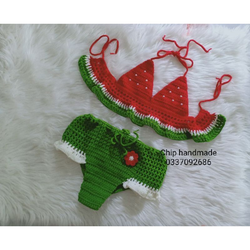 Bikini, đồ bơi dưa hấu cho bé