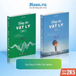 Combo 2 sách tổng ôn vật lý ôn thi THPT quốc gia