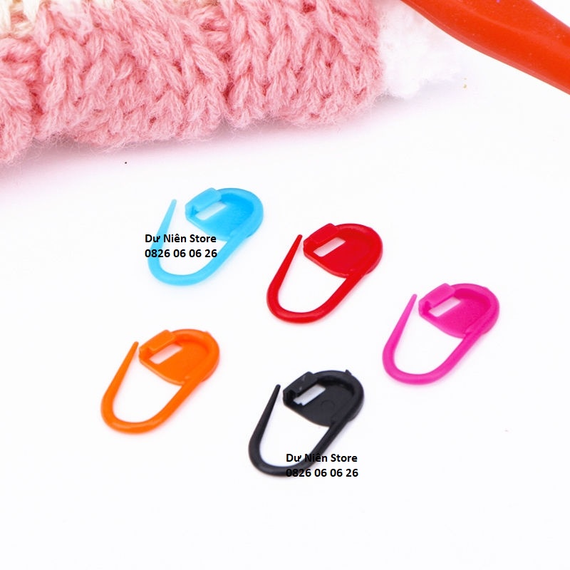 Set 10 Cây Ghim Đánh Dấu Len Bằng Nhựa, Kim Tây An Toàn.