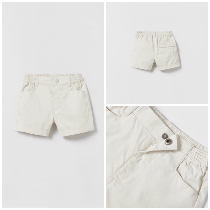 ( ZARA CHÍNH HÃNG) Quần đùi thô cotton cho bé vợt sale