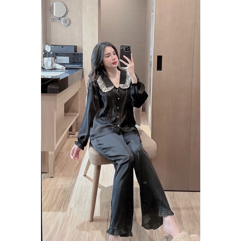 Đồ bộ nữ, đồ ngủ tiểu thử, pyjama nữ, pijama, chất liệu lụa latin mềm mịn, xưởng  may đo thiết kế