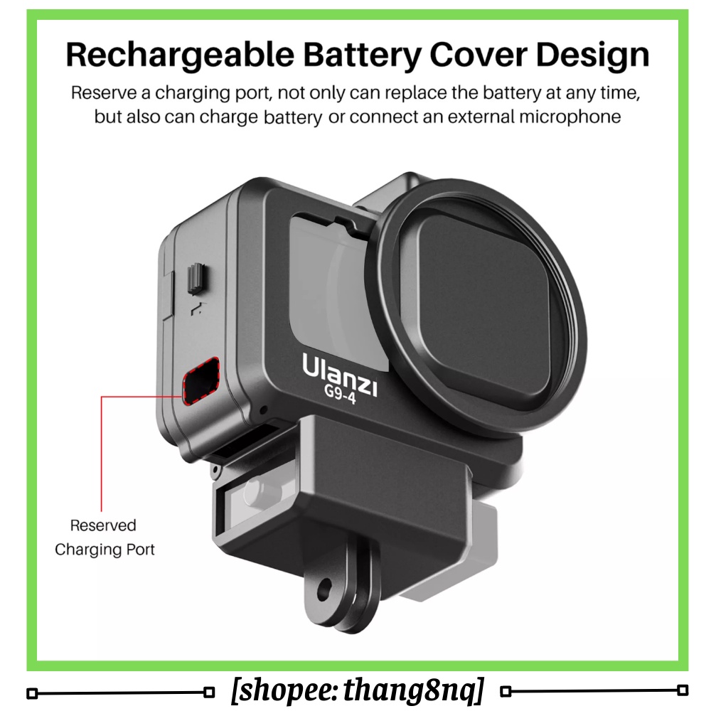 Ulanzi G9-4 Khung nhựa vlog cho Gopro 9