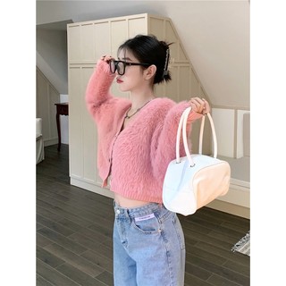Áo Cardigan len lông thỏ