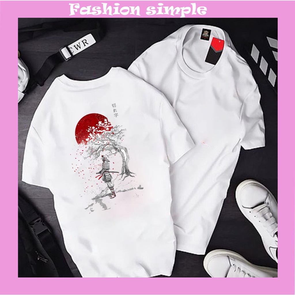 Áo thun unisex nam nữ,🚚 FREESHIP 🚚 chất liệu cotton thoáng mát, với logo " samurai  ", sản phẩm mới