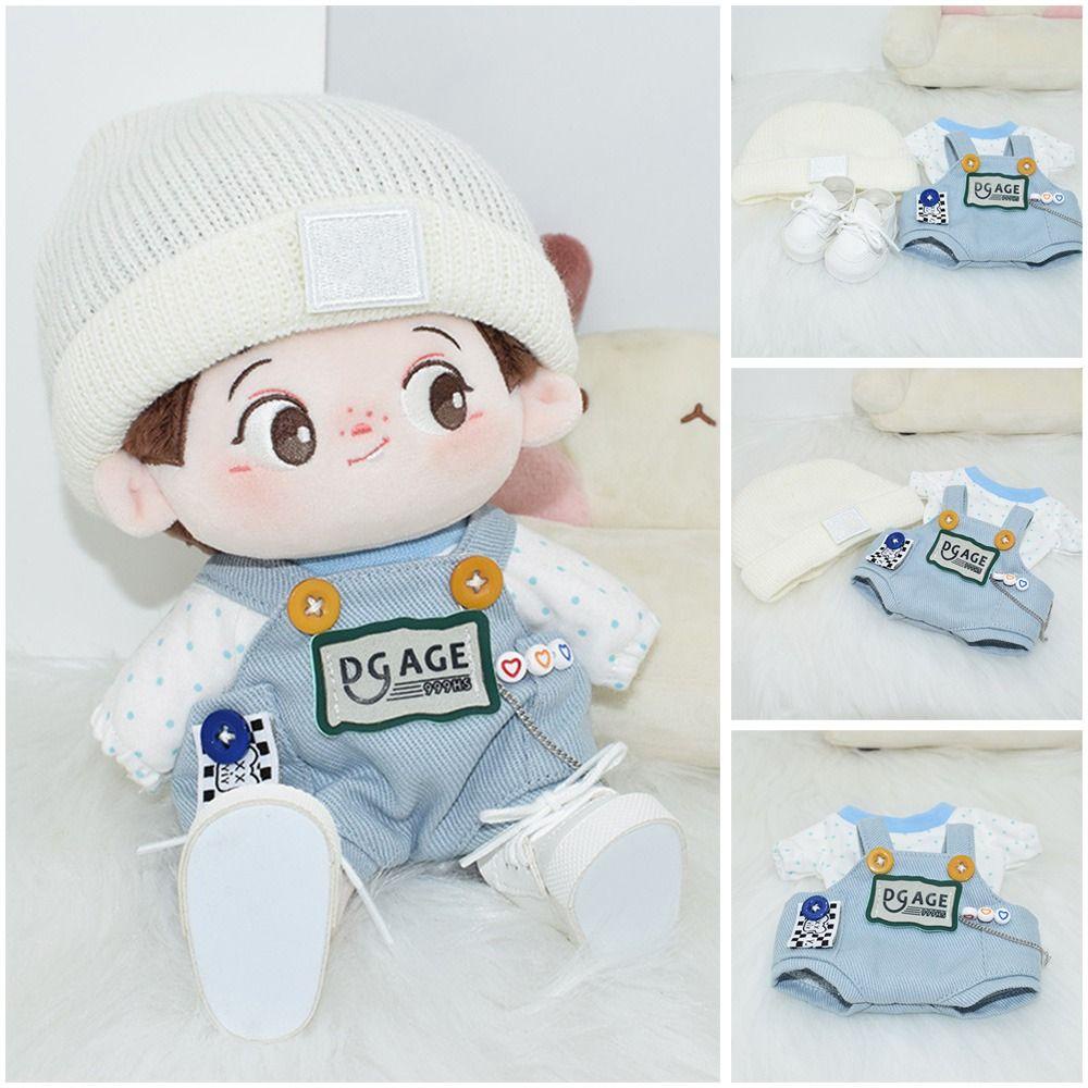 BEBETTERM Áo Thun Và Quần Jeans Thời Trang Cho Búp Bê 20cm