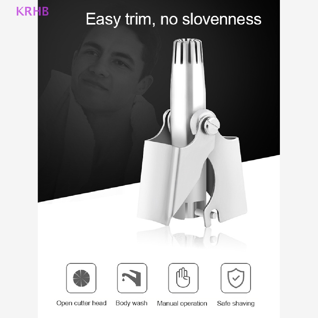 Dụng Cụ Tỉa Lông Mũi Bằng Thép Không Gỉ Dành Cho Nam Giới Mới