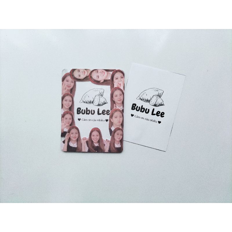 Thẻ nhựa trang trí bảo vệ card Jisoo