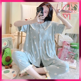 Bộ bầu - bộ sau sinh ( Gân - Lửng ) chất liệu Gân cotton - mặc nhà thời trang mới