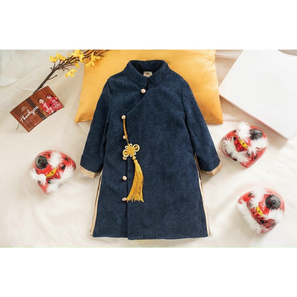 Áo Dài Nhung Tăm Bé Trai