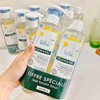 [Mẫu mới][Chính Hãng][Pháp] Sữa Tắm Gội BÉBÉ KLORANE PHÁP cho bé từ sơ sinh