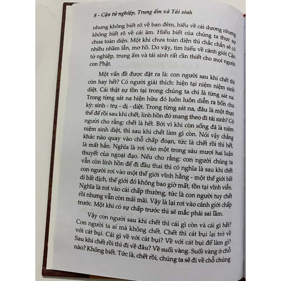 Sách - Cận Tử Nghiệp trung ấm và tái sinh