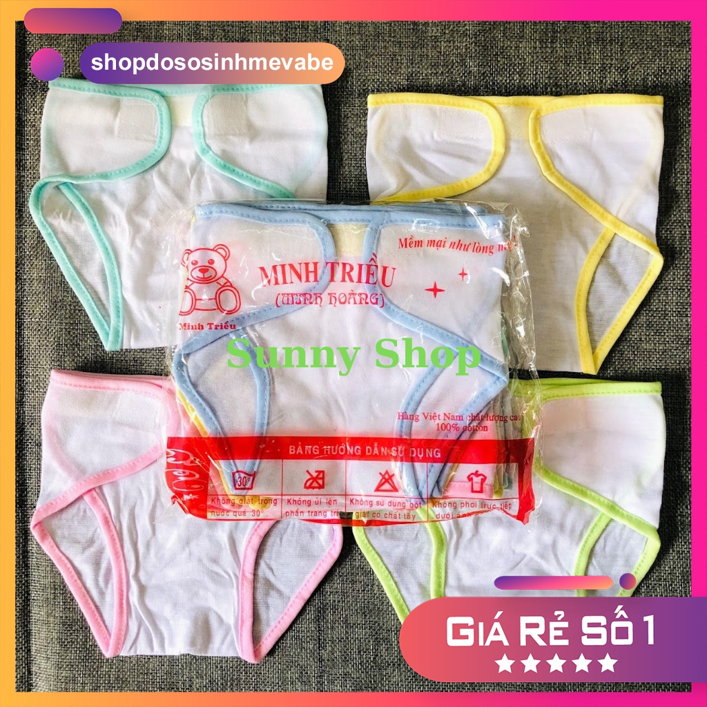 Set 10 Tã vải dán MINH HOÀNG cho bé sơ sinh
