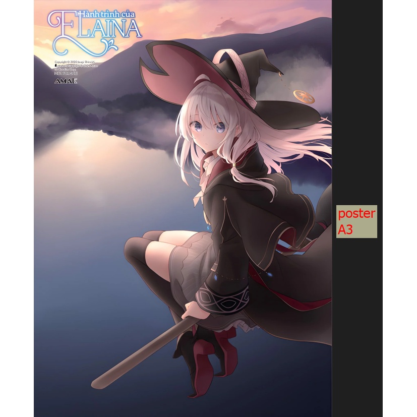 Đánh dấu trang, poster, postcard Elaina 12