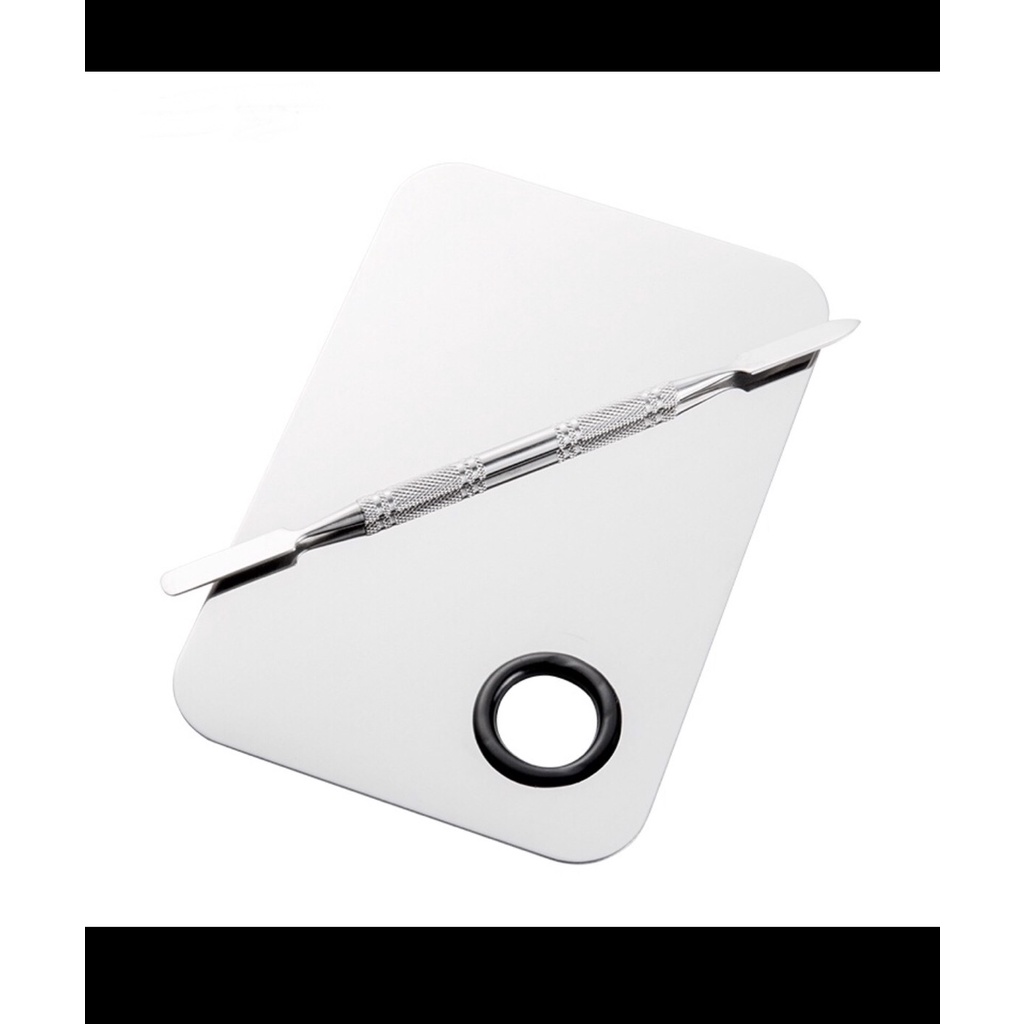 Khay mix màu trang điểm, Khay trộn nền bằng thép không gỉ