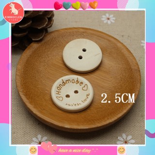 Cúc Gỗ Handmade - Túi 5 Cái