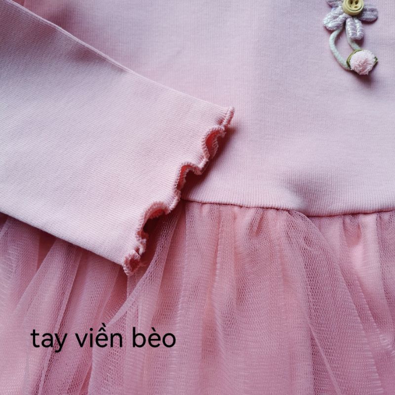 Váy công chúa xinh xắn cho bé 8-15kg hàng QC cao cấp siêu đẹp chất mềm mịn co giãn