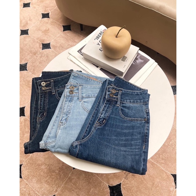 Quần baggy 2 nút MLB thêu logo