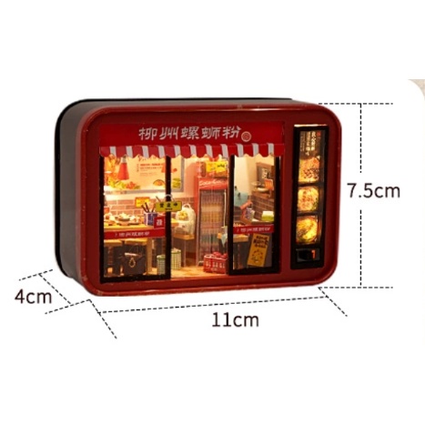 Kèm keo dán gỗ - Mô hình nhà gỗ lắp ráp búp bê Dollhouse DIY - TH21 TH22 TH23 Tivi