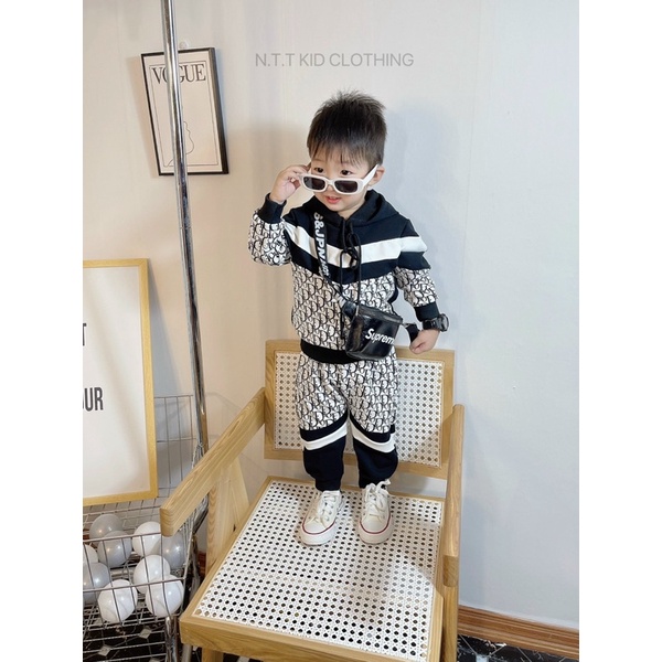 sét đồ bộ tay dài cho bé DIO