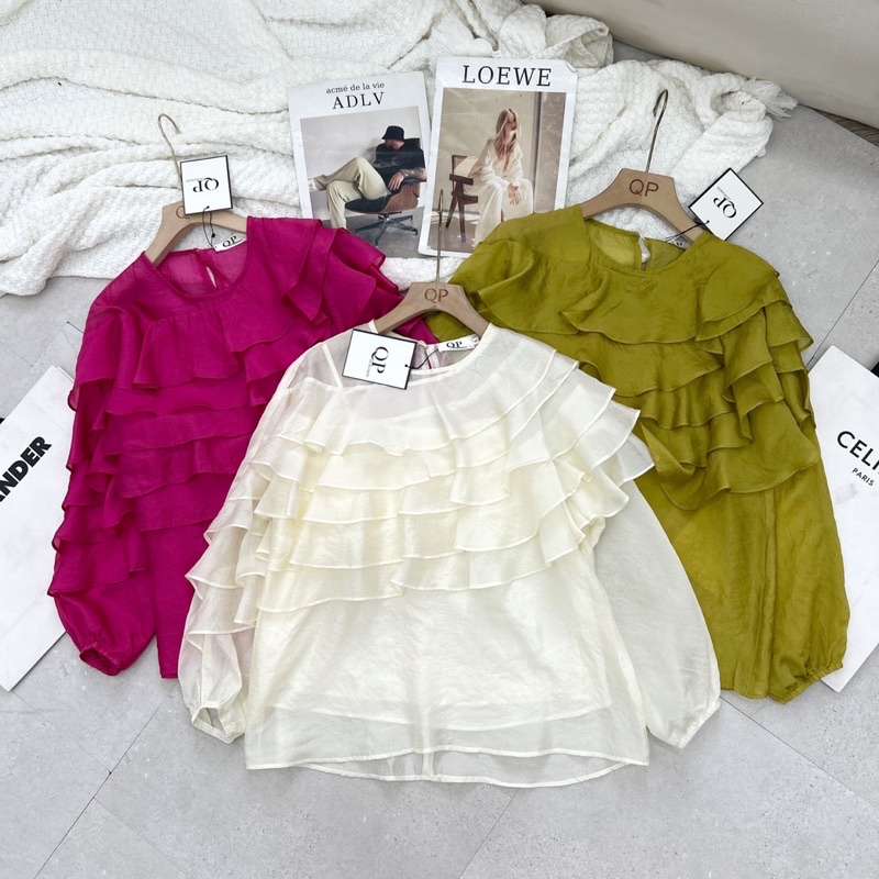 Sơ mi bèo 5 tầng