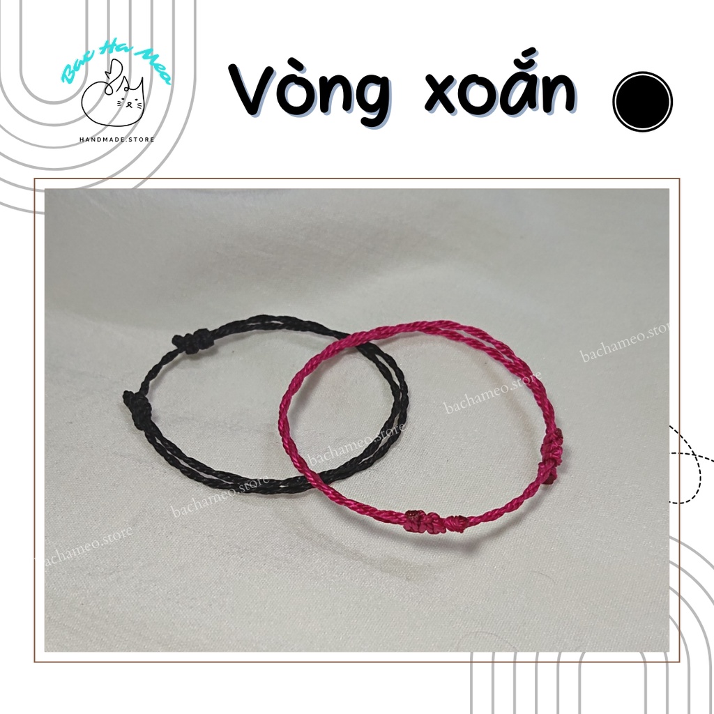 Vòng xoắn basic - Vòng tay, vòng chân waterproof - Bachameo.Store