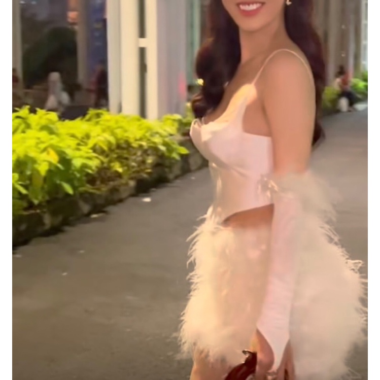 Bao tay- găng tay xỏ ngón lông vũ sự kiện