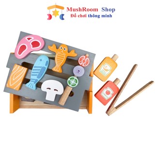 Đồ chơi gỗ bếp nướng thức ăn winwintoys dành cho bé