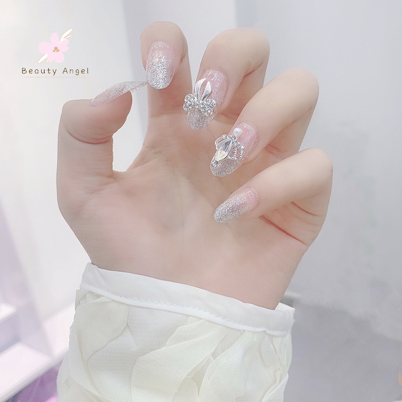 Set 24 Móng Tay Giả 3D Cho Người Mới Bắt Đầu