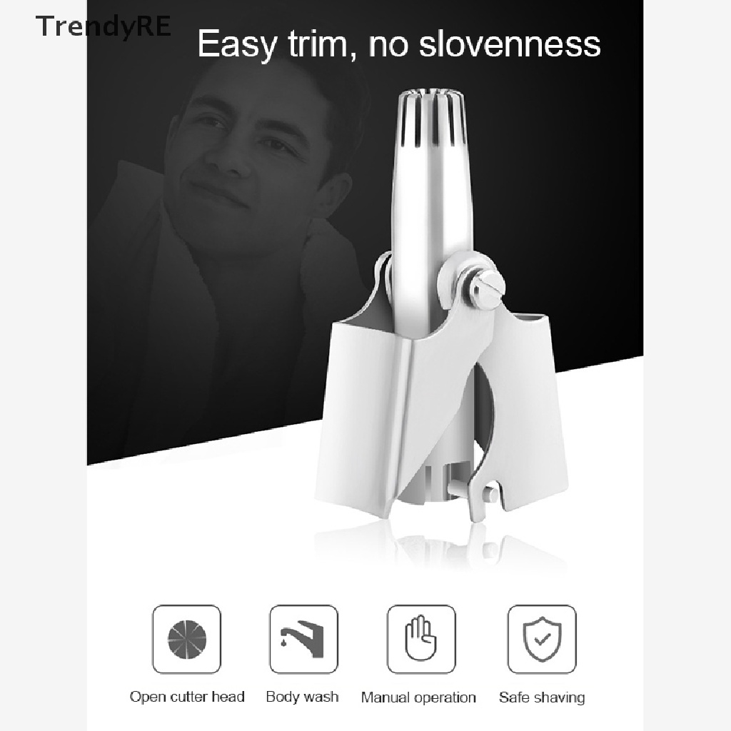 Dụng Cụ Tỉa Lông Mũi Bằng Thép Không Gỉ Tiện Dụng Cho Nam