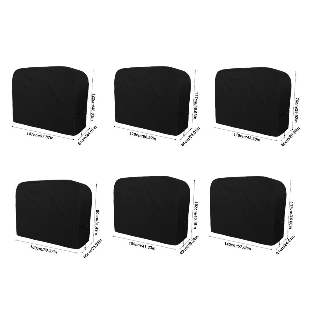 Vỏ Bọc Lò Nướng Bằng Vải Oxford Chống Nước Chống Nắng Chống Bụi Thông Dụng Có Dây Rút