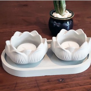Cốc đựng nến tealight hoa sen - cốc nến thơm hoa sen khuyếch tán tinh dầu