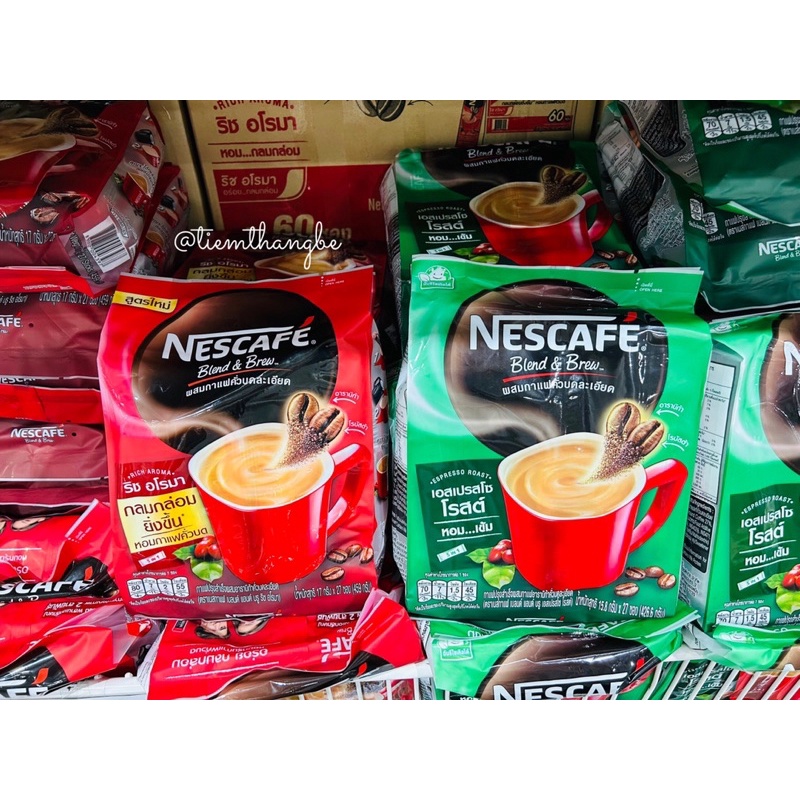 Cafe Sữa Nescafe Blend & Brew Cực Thơm Bịch 27 Gói Nhỏ