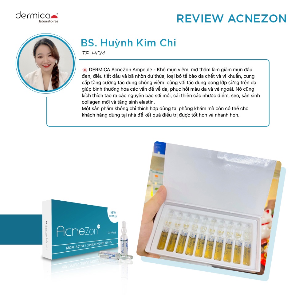 Tinh chất cho da mụn AcneZon Dermica Thụy Sĩ