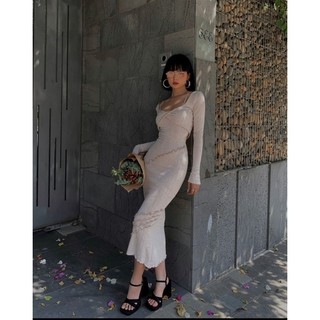 SET ĐẦM BODY HAI DÂY KÈM ÁO CROPTOP XOẮN
