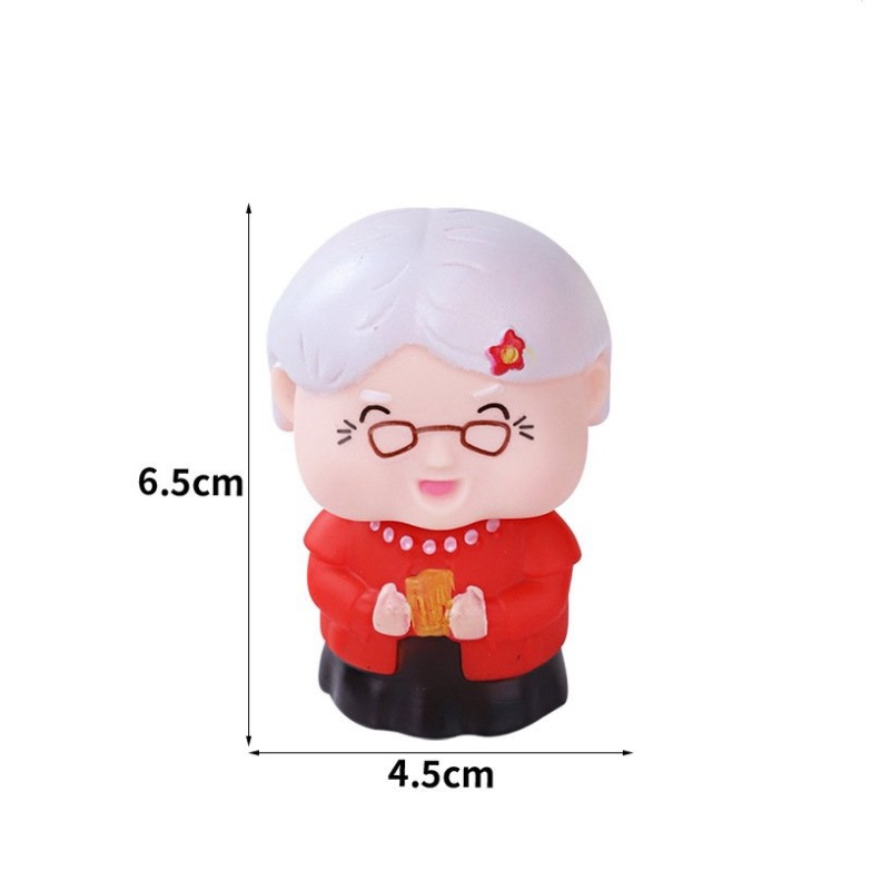 trang trí bánh kem [FREESHIP❤️] ông bà nhựa đẹp trang trí bánh mừng thọ,chúc phúc,tài lộc